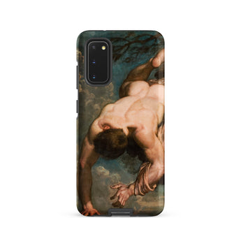 Manlius Hurled from the Rock - William Etty Samsung Case, Galaxy S20 / Matte, Smartphone Case Classical Painting Man