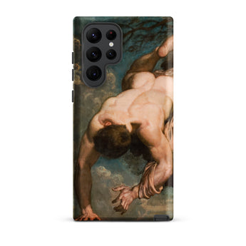 Manlius Hurled from the Rock - William Etty Samsung Case, Galaxy S22 Ultra / Matte, Smartphone Case Classical Painting Figure