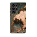 Manlius Hurled from the Rock - William Etty Samsung Case, Galaxy S24 Ultra / Matte, Smartphone Case Classical Painting Figure