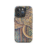 Man’s Best Friend - Traditional Thai Iphone Case 16 Pro / Matte Ornate Gold Blue Phone Case Traditional Thai Aesthetic, Thai-inspired Case,