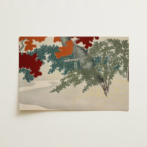 Maple - Kamisaka Sekka Japanese Autumn Art Print / Canvas, 18x12’’ / 46x31cm / Unframed / no Border, Posters Prints & Visual Artwork, Toby