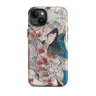 Maple Leaf Gathering - Taiso Yoshitoshi Iphone Case, 15 Plus / Matte, Japanese Art Phone Case
