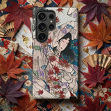 Maple Leaf Gathering - Taiso Yoshitoshi Phone Case, Mobile Cases, Toby Leon