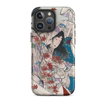 Maple Leaf Gathering - Taiso Yoshitoshi Phone Case Iphone 16 Pro Max / Matte Artistic Iphone Case Maple Leaf Gathering, Taiso Yoshitoshi’s