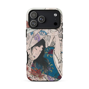 Maple Leaf Gathering - Taiso Yoshitoshi Phone Case Iphone 17 Pro Max / Matte Iphone 12 Pro Max Case Japanese-inspired Artwork Woman Maple