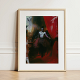 Marius - Gay African American Vampire Art Print / Canvas, 12x16’’ / 31x41cm / Natural Frame / Matboard, Posters Prints & Visual Artwork,