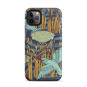 Martins-pecheurs - Maurice Pillard Verneuil Phone Case, Maurice Pillard Verneuil, Pillard Verneuil’s Martins-pêcheurs, Art Nouveau