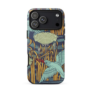 Martins-pecheurs - Maurice Pillard Verneuil Phone Case Iphone 17 Pro Max / Matte Iphone 12 Pro Max Case Kingfisher Design Blue Maurice