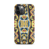 Masala Thai - Mosaic Pattern Art Phone Case Iphone 12 Pro Max / Matte Ornate Patterned Phone Case Saffron-hued Fever Dream, Stoic Monk