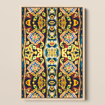 Masala Thai - Mosaic Pattern Art Print / Canvas, 12x18’’ / 31x46cm / Natural Frame, Posters Prints & Visual Artwork, Toby Leon