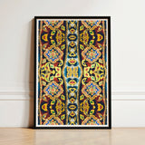 Framed Artwork Vibrant Symmetrical Pattern Intricate Floral Geometric Thailand’s Psychedelic Temple, Thai Aesthetic, Design Ecstasy