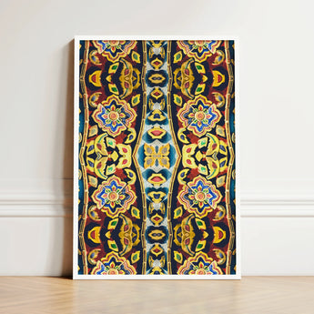 Vibrant Intricately Patterned Art Print Symmetrical Floral Geometric Thailand’s Psychedelic Temple, Thai Aesthetic, Design Ecstasy