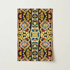 Masala Thai - Mosaic Pattern Art Print / Canvas Rectangular Wall Vibrant Symmetrical Pattern Intricate Floral Geometric Thailand’s