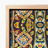 Vibrant Intricately Patterned Canvas Print Symmetrical Floral Geometric Thailand’s Psychedelic Temple, Thai Aesthetic, Design Ecstasy