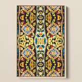 Masala Thai - Mosaic Pattern Art Print / Canvas Vibrant Intricately Patterned Framed Artwork Symmetrical Floral Geometric Thailand’s