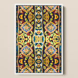 Masala Thai - Mosaic Pattern Art Print / Canvas Vibrant Symmetrical Artwork White Frame Intricate Floral Geometric Thailand’s Psychedelic