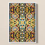 Masala Thai - Mosaic Pattern Art Print / Canvas Vibrant Symmetrical Artwork White Frame Intricate Floral Geometric Thailand’s Psychedelic