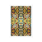 Masala Thai - Mosaic Pattern Art Print, Ornate Decorative Pattern Symmetrical Floral Geometric Designs Vibrant