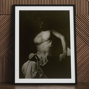 Max After Surfing - Olive Cotton Art Print / Canvas, 24x32’’ / 61x81cm / Black Frame / Matboard, Posters Prints & Visual Artwork, Toby Leon