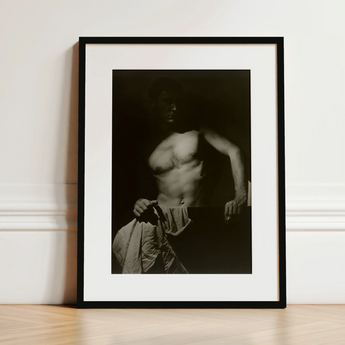 Max After Surfing - Olive Cotton Art Print / Canvas, 12x16’’ / 31x41cm / Black Frame / Matboard, Posters Prints & Visual Artwork, Toby Leon