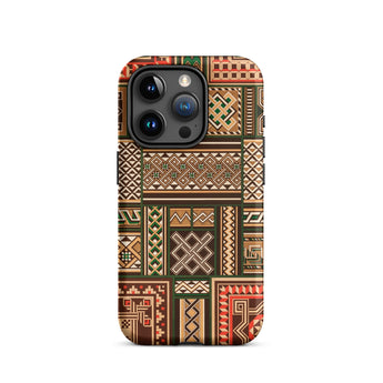 Medieval Floor Tile Patterns - Auguste Racinet Iphone Case, 15 Pro / Matte, Patterned Smartphone Case