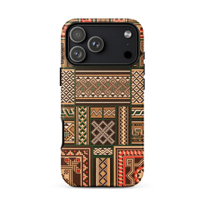 Medieval Floor Tile Patterns - Auguste Racinet Phone Case Iphone 17 Pro Max / Matte Iphone 13 Pro Max Case African-inspired Pattern Earthy