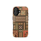 Medieval Floor Tile Patterns - Auguste Racinet Phone Case Iphone 17 / Matte Brown Green Patterned Phone Case Geometric Designs Made