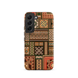 Medieval Floor Tile Patterns - Auguste Racinet Phone Case Samsung Galaxy S22 / Matte Phone Case Vibrant Geometric Pattern Earthy Tones