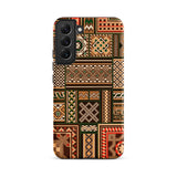 Medieval Floor Tile Patterns - Auguste Racinet Samsung Case, Galaxy S22 Plus / Matte, Phone Case Intricate Brown Green Red Geometric Pattern