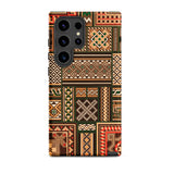 Medieval Floor Tile Patterns - Auguste Racinet Samsung Case, Galaxy S24 Ultra / Matte, Smartphone Case Intricate Geometric Pattern Earthy