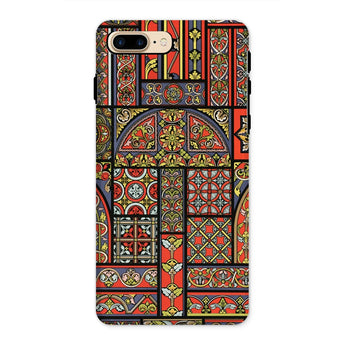 Mittelalterliche Buntglasfenster - Auguste Racinet Iphone Case, 8 Plus / Matt, Handyhüllen, Toby Leon