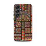 Medieval Stained Glass Windows - Auguste Racinet Phone Case, Samsung Galaxy S25 Plus / Matte, Mobile Cases, Toby Leon