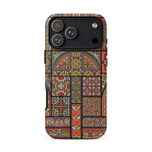 Medieval Stained Glass Windows - Auguste Racinet Phone Case Iphone 17 Pro Max / Matte Iphone 13 Pro Max Case Stained Glass Design Medieval