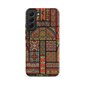 Medieval Stained Glass Windows - Auguste Racinet Phone Case, Medieval Stained Glass, Stained Glass Windows, Auguste Racinet Iphone