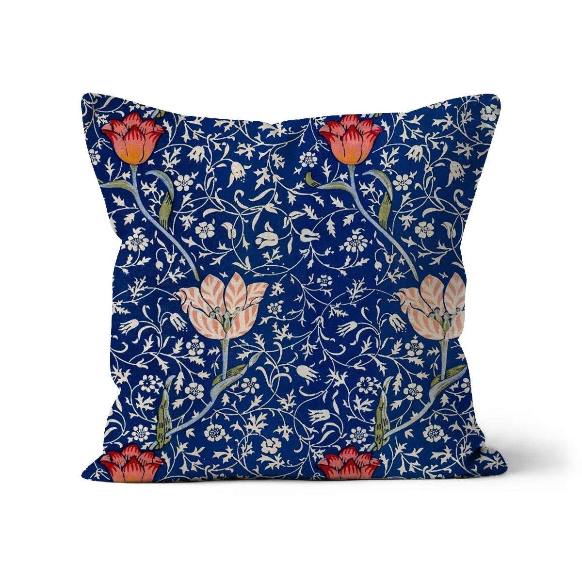 Medway - William Morris Cushion - Decorative Throw Pillow - Linen / 18’x18’ - Throw Pillows - Aesthetic Art
