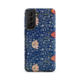 Medway - William Morris Victorian Era Samsung Case, Galaxy S21 Fe / Matte, Smartphone Case Blue Floral Pattern