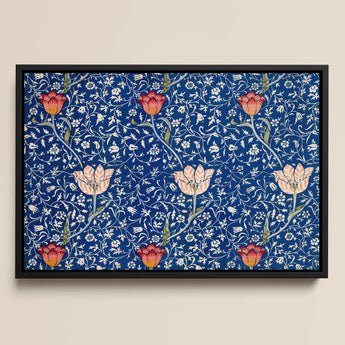 Medway - William Morris Victorian Floral Art Print / Canvas, 18x12’’ / 46x31cm / Black Frame, Posters Prints & Visual Artwork, Toby Leon
