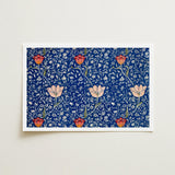 Medway - William Morris Victorian Floral Art Print / Canvas Framed Vibrant Blue Background Adorned Intricate Morris’s, Opus, Behold Prints