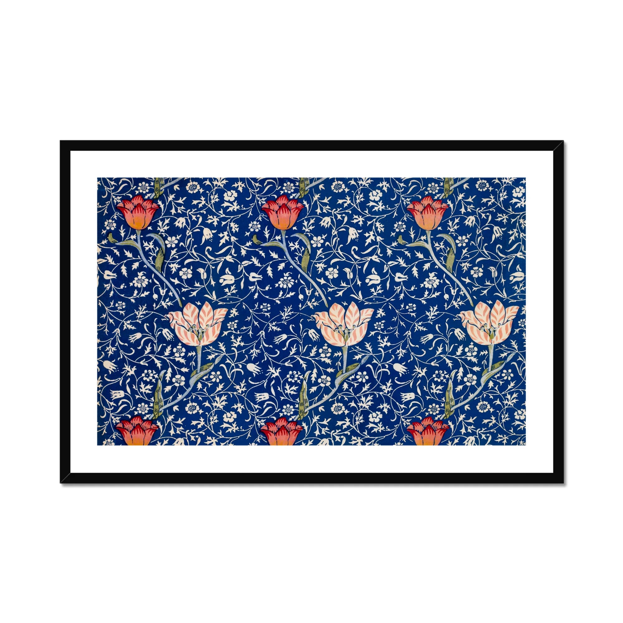 Medway William Morris Victorian Floral Art Print, Framed Floral Pattern