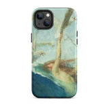 Sirena assalita dai gabbiani - Custodia Iphone di Giovanni Segantini, 14 Plus / Opaca, Custodie per telefoni, Toby Leon