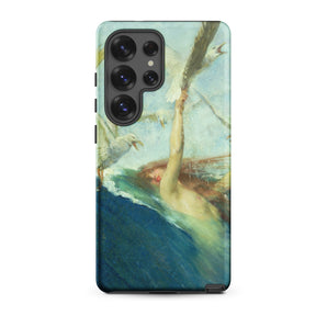 Mermaid Being Mobbed by Seagulls - Giovanni Segantini Samsung Case, Galaxy S25 Ultra / Matte, Smartphone Case Classical Painting Person