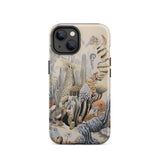 Metropolis - Surreal Cactus Art Phone Case Iphone 14 / Matte Cactus-themed Iphone Case Surreal Cactus Art, Skyline Blooms, Succulent