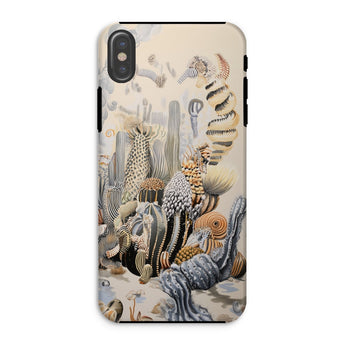 Metropolis - Surreal Cactus Art Phone Case Iphone Xs / Matte Artistic Phone Case Surreal Cactus Art, Skyline Blooms, Succulent Structures