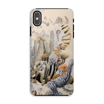 Metropolis - Surreal Cactus Art Phone Case Iphone Xs Max / Matte Cactus-themed Phone Case Surreal Cactus Art, Skyline Blooms, Succulent