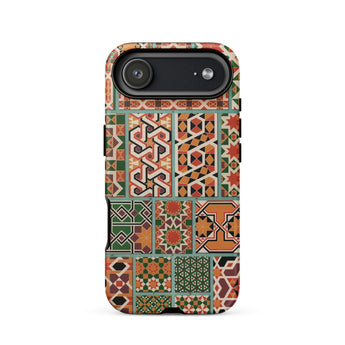 Middle Ages Pattern Design - Auguste Racinet Phone Case Iphone 17 Air / Matte Patterned Phone Case Geometric Designs Earthy Tones Textured