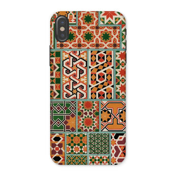 Middle Ages Pattern Design - Auguste Racinet Phone Case Iphone x / Matte Phone Case Colorful Geometric Islamic Tile Pattern Design Auguste