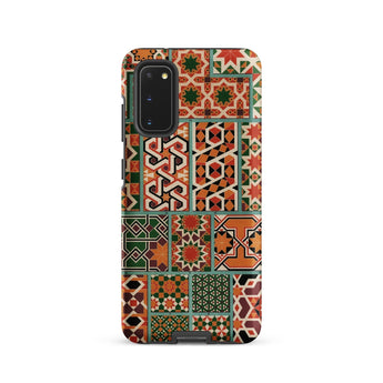Middle Ages Pattern Design - Auguste Racinet Phone Case Samsung Galaxy S20 / Matte Phone Case Vibrant Patchwork Design Geometric Star