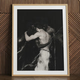 Middleman - Impresión artística erótica gay interracial / Lienzo, 24x32’’ / 61x81cm / Marco natural / Paspartú, Pósters, impresiones y obra visual, Toby