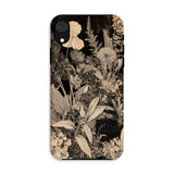 Midnight Garden - Arte Floreale in Bianco e Nero Custodia Iphone, Xr / Opaca, Custodie per Cellulari, Toby Leon