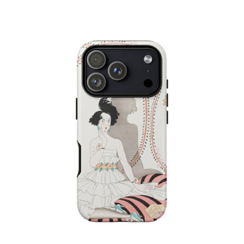 Minuit - George Barbier Phone Case Iphone 17 Pro / Matte White Pink Floral Iphone 12 Pro Max Case George Barbier’s Minuit, Captivating